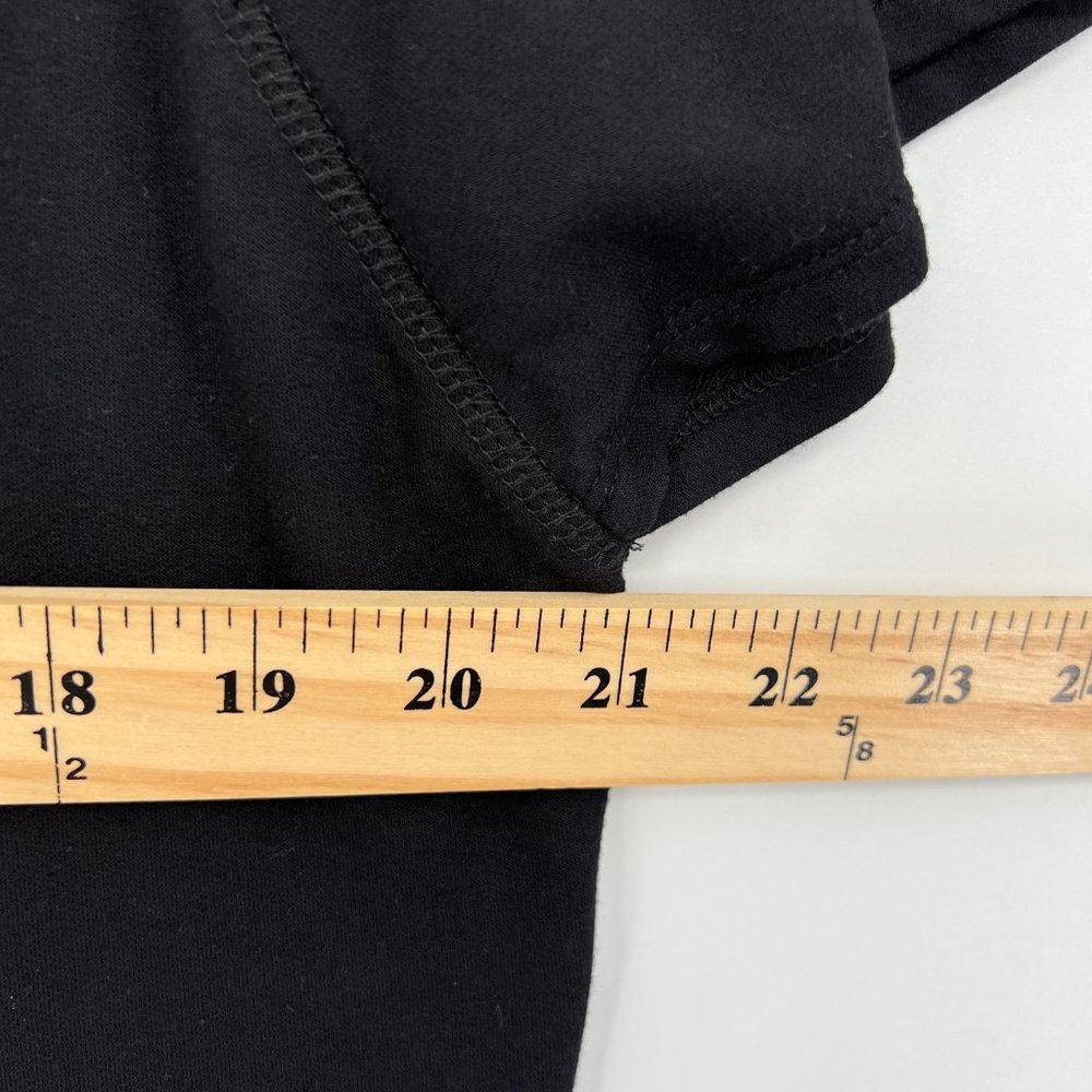 Prana Carys Hooded Dress Black Tunic Sweatshirt Pockets Size XS - Picture 10 of 10